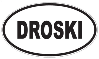 DROSKI - Oval Magnet