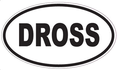 DROSS - Oval Sticker