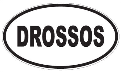 DROSSOS - Oval Sticker