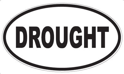 DROUGHT - Oval Magnet