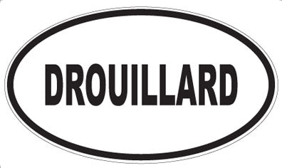 DROUILLARD - Oval Sticker