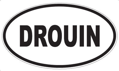DROUIN - Oval Sticker