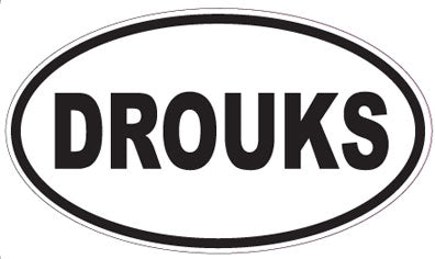 DROUKS - Oval Sticker