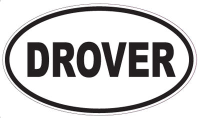 DROVER - Oval Sticker