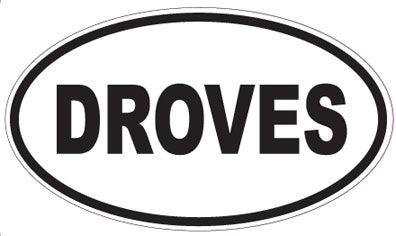 DROVES - Oval Sticker