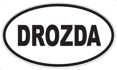 DROZDA - Oval Sticker