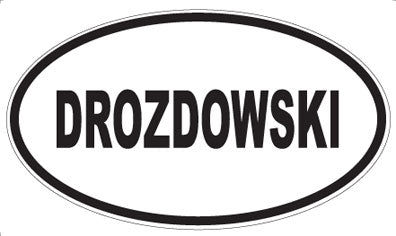 DROZDOWSKI - Oval Magnet