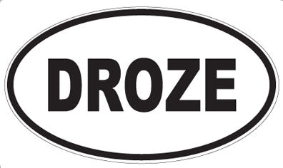 DROZE - Oval Sticker