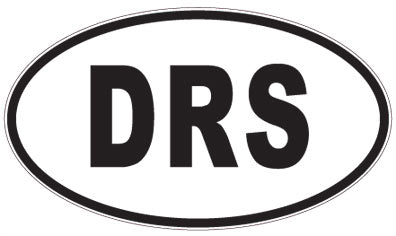 DRS - 3 Letter Initials Oval Magnet