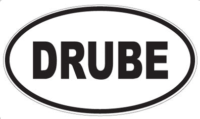 DRUBE - Oval Sticker