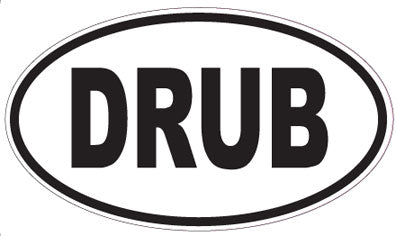 DRUB - Oval Sticker