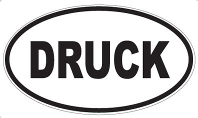 DRUCK - Oval Sticker