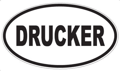 DRUCKER - Oval Magnet