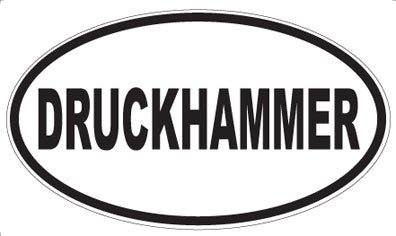 DRUCKHAMMER - Oval Sticker