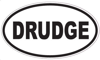 DRUDGE - Oval Sticker