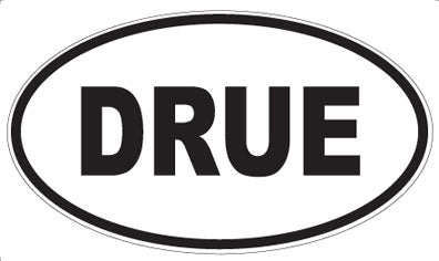 DRUE - Oval Sticker