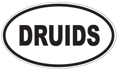 DRUIDS - Oval Sticker