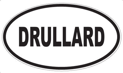DRULLARD - Oval Sticker
