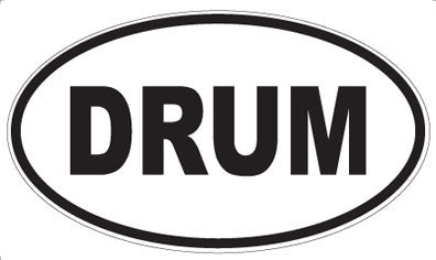 DRUM - Oval Sticker