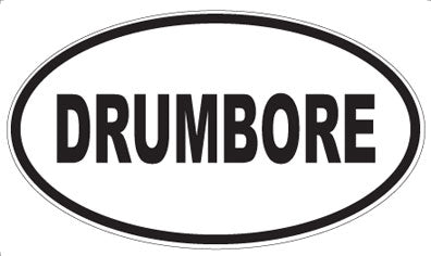 DRUMBORE - Oval Sticker