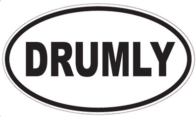 DRUMLY - Oval Sticker