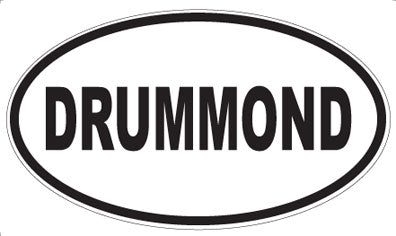 DRUMMOND - Oval Sticker