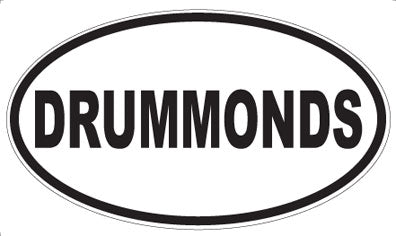 DRUMMONDS - Oval Sticker