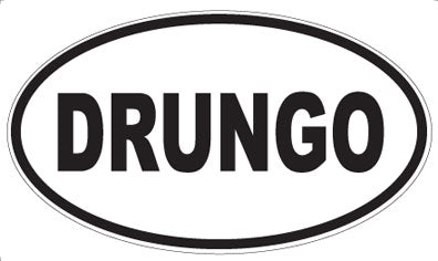 DRUNGO - Oval Magnet