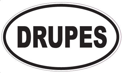 DRUPES - Oval Sticker