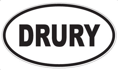 DRURY - Oval Magnet