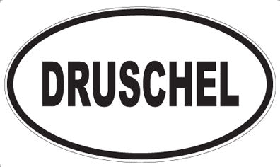 DRUSCHEL - Oval Magnet