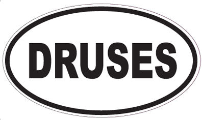 DRUSES - Oval Sticker