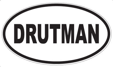 DRUTMAN - Oval Magnet