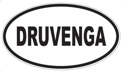 DRUVENGA - Oval Sticker