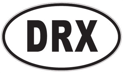 DRX - 3 Letter Initials Oval Magnet
