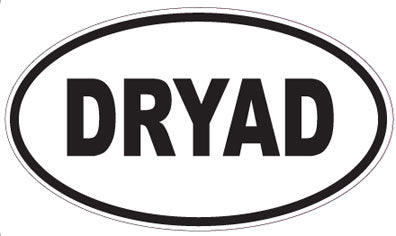 DRYAD - Oval Sticker