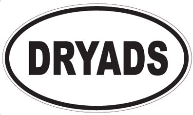 DRYADS - Oval Sticker