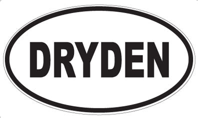 DRYDEN - Oval Sticker