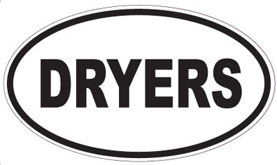 DRYERS - Oval Sticker
