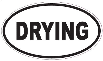 DRYING - Oval Sticker