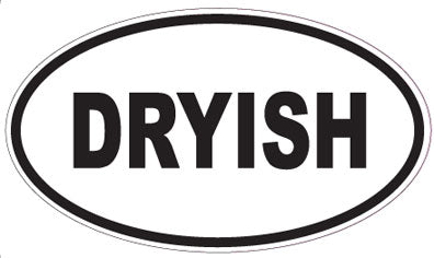 DRYISH - Oval Sticker