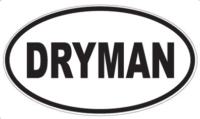 DRYMAN - Oval Magnet