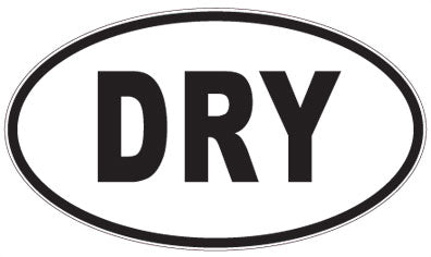 DRY - 3 Letter Initials Oval Magnet