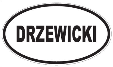 DRZEWICKI - Oval Magnet