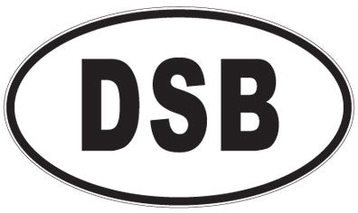 DSB - 3 Letter Initials Oval Magnet