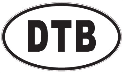 DTB - 3 Letter Initials Oval Magnet