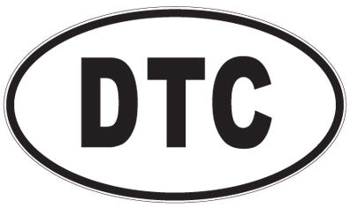 DTC - 3 Letter Initials Oval Magnet
