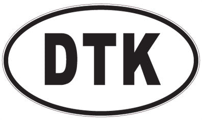 DTK - 3 Letter Initials Oval Magnet