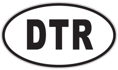 DTR - 3 Letter Initials Oval Magnet