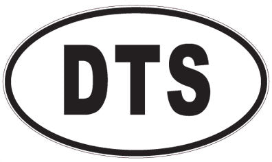 DTS - 3 Letter Initials Oval Magnet